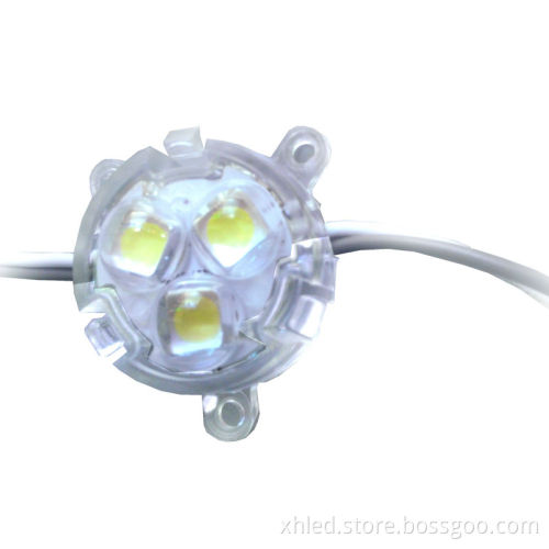 30mm 2 years warranty 3 chips smd5050 high brightness 12VDC 0.8W led point light source